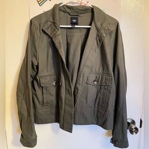 Women’s GAP Military Green Casual Two Pocket Jacket